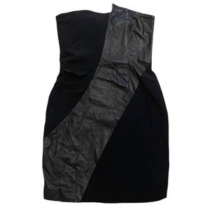 Alice + Olivia black strapless minidress